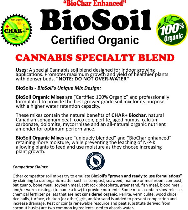 BioSoil™ - Cannabis Specialty Blend - Canadian AgriChar